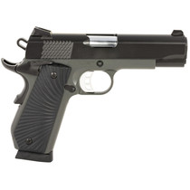 Tisas 10100106 1911 Stingray Carry Frame 9mm Luger 10+1 4.25" Stainless Steel Barrel, Black Cerakote Steel Serrated Slide, Black Cerakote Steel Frame w/Beavertail, Black Sunburst G10 Grip