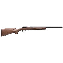 Browning 025253270 T-Bolt Target SR 17 HMR 10+1 20" Matte Blued Heavy Bull Threaded Barrel, Drilled & Tapped Matte Blued Steel Receiver, Grade I Black Walnut Target Style Fixed w/Raised Comb Stock