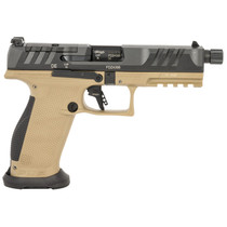Walther Arms 2876582 PDP Pro SD 9mm Luger 18+1 5.10" Threaded Barrel, Black Optic Cut/Serrated Slide, FDE Polymer Frame with Pic. Rail, Performance Duty Grip, Flared Magwell