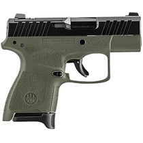 Beretta USA JAXN9278A1 APX A1 Carry Micro-Compact Frame 9mm Luger 8+1 3" Blued Steel Barrel, Black Serrated Steel Slide, OD Green Polymer Frame, Polymer Grip
