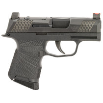 Wilson Combat SIGWCP3659BSR P365 9mm Luger 10+1 (2) 3.10", Black, RMRSc Optic Cut Slide with X-Tac Pattern Serrations, Polymer Frame, Sunburst Grips, Optic Height Fiber Optic Sights, Standard Trigger