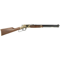 Henry H006GD Side Gate Deluxe 44 Mag/44 Special 10+1 20" Blued Octagon Barrel, Engraved Polished Brass Rec, Semi-Fancy American Walnut Stock, Adj. Sight
