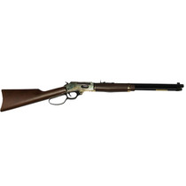 Henry H009BGL Side Gate Full Size 30-30 Win 5+1 20" Blued Steel Barrel, Polished Brass Receiver, Fixed American Walnut Stock