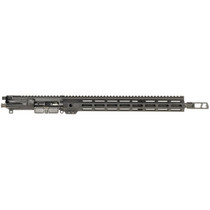 Bushmaster 0040011BLK Bravo Zulu Complete Upper 5.56x45mm NATO 16" CMV Nitride, Black, Flat Top Aluminum Rec, 14" BFI M-LOK Handgaurd, Snake Charmer Muzzle Brake, Mid-Length Gas, Fits AR-15