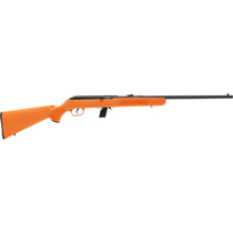 Savage Arms 40220 64 F Full Size 22 LR 10+1 21" Matte Black Carbon Steel Barrel, Matte Black Grooved Carbon Steel Receiver, Orange Fixed Synthetic Stock, Right Hand