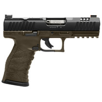 Walther Arms 5220307 WMP Full Size Frame 22 WMR 15+1 4.50" Black Steel Barrel, Black Optic Ready/Serrated Slide, OD Green Polymer Frame w/Picatinny Rail, Textured Polymer Grip