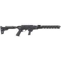 Ruger 19140 PC Carbine 9mm Luger 17+1 16.12" Threaded/Fluted Barrel, Black, Reversible Folding Stock, M-LOK Handguard, Optics Mount