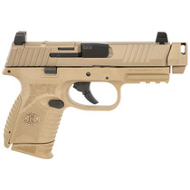 FN 66101795 509C MRD Compact W/ Compensator Frame 9mm Luger 10+1 Black Flat Dark Earth PVD Flat Dark Earth