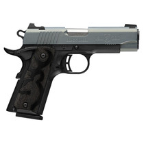 Browning 051993492 1911 Black Label Compact Frame 380 ACP 8+1 3.63" Matte Stainless Steel Barrel, Northern Lights Cerakote Serrated Steel Slide, Matte Black Polymer Frame, Black Polymer Grip