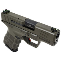 SAR USA SAR9SCOD SAR9 SC Sub-Compact Frame 9mm Luger 12+1 3.30" Black Steel Barrel, OD Green Cerakote Steel Optic Ready/Ported/Serrated Slide, OD Green Polymer Frame, Interchangeable Backstrap Grip