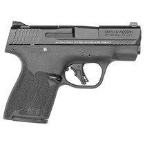 Smith & Wesson 14203 M&P Shield Plus Micro-Compact Frame 9mm Luger 10+1 3.10" Black Armornite Steel Barrel & Serrated Slide, Black Polymer Frame, Black Polymer Grip, Thumb Safety