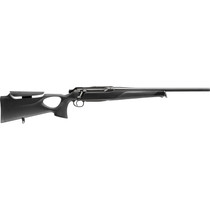 Sauer 80117651 505 Synchro XT Full Size 270 Win Mag 3+1 22" Titanium Gray Threaded Barrel, Saddle Mount Steel Receiver, Black Thumbhole w/Adj Comb Synthetic Stock