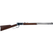 Heritage Mfg H9204424F9 92 Ranch Hand 44 Mag 12rd 24" Stainless Polished Octagon Barrel, Polished Stainless Steel Receiver, Fixed Hardwood Stock