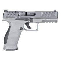 Walther Arms 2858371NP3 PDP Full Size Frame 9mm Luger 18+1 4.50" Stainless Polygonal Rifled Barrel, Optic Ready/Serrated Steel Slide, Gray Polymer Frame w/Picatinny Rail Ambidextrous