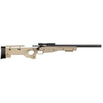 Crickett KSA2150 Precision Full Size 22 LR Single Shot 16.10" Blued Threaded Bull Barrel, Blued Crickettinny Rail Steel Receiver, Flat Dark Earth Synthetic Adj LOP Stock