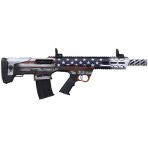 Citadel FRPS1218USA Pup Scout 12 Gauge Semi-Auto 3" 5+1 18.50" Steel Barrel, USA Flag Picatinny Rail Aluminum Receiver, Picatinny Handguards, Adj Cheek Riser Synthetic Stock, Black Polymer Grip