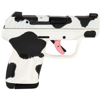 Ruger 228134 LCP Max Compact Frame 380 Auto 10+1 2.80" Black Steel Barrel, Cow Print Cerakote Serrated Steel Slide, Polymer Frame Cow Print w/Textured Grip