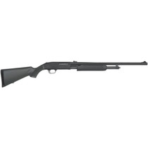 Mossberg 56435 500 Slugster 20 Gauge Pump 3" 5+1 24" Matte Blued Steel Barrel, Matte Blued Receiver, Fixed Synthetic Stock