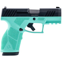 Taurus 1-GX2931C-10 GX2 9mm Luger 10+1 3.37" Matte Stainless Steel Barrel, Matte Black Serrated Stainless Steel Slide, Cyan Polymer Frame w/Picatinny Rail, Polymer Grip