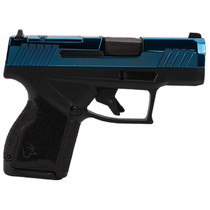 Taurus 1-GX4M931-10B GX4 Micro-Compact Frame 9mm Luger 10+1 3.06" Satin Black DLC Stainless Steel Barrel, Blue PVD Serrated Alloy Steel Slide, Matte Black Stainless Steel Frame, Textured Grip