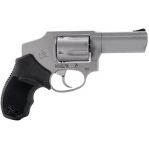 Taurus 2-850139 850 Small 38 Special 5 Shot 3" Matte Stainless Steel Barrel & Cylinder, Matte Stainless Steel Frame, Black Rubber Grip, Transfer Bar Safety, Concealed Hammer