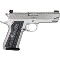 Kimber Mfg.,inc 3100013 KDS9C 9mm 10+1 4.09" KimPro Silver Front and Rear Serrations Stainless Steel Slide Gray and Black G10 Crosshatch Grip
