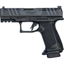 Walther Arms 4796065 PDP F-Series Pro 9mm Luger 10+1 4" Black Steel Barrel, Black Serrated/Optic Ready Steel Slide, Black Polymer Frame w/Picatinny Rail, Medium Backstrap Grip