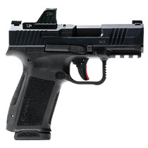Canik HG7882VN Mete MC9L w/Optic 17+1 9mm Luger Black Sub-Compact Frame 3.18" Steel Barrel Black, Nitride Serrated Steel Slide, Black Polymer Frame w/Picatinny Rail, MeCanik MO1 Red Dot