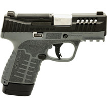 Savage Arms 67066 Stance XR Micro Frame 9mm Luger 13+1 3.20" Stainless Steel Barrel, Black Nitride Ported Steel Slide, Gray Stainless Steel Frame w/Picatinny Rail, Gray GFN Grip, Ambidextrous