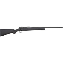 Mossberg 28243 Patriot Full Size 6.5 PRC 4+1 24" Matte Blued Fluted Threaded Barrel, Drilled & Tapped Matte Blued Stainless Steel Receiver, Black Fixed Synthetic Stock