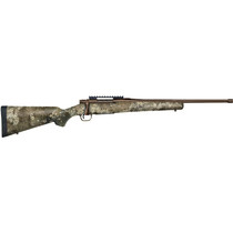 Mossberg 28254 Patriot Predator Full Size 350 Legend 4+1 20" Patriot Brown Cerakote Fluted Threaded Barrel, Patriot Brown Cerakote Receiver w/Picatinny Rail, Fixed TrueTimber Strata Synthetic Stock