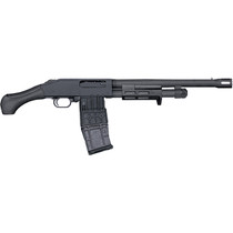 Mossberg 50217 590M Breacher 12 Gauge Pump 2.75" 10+1 14.38" Matte Blued Heavy Walled Barrel, M-LOK Forend, Matte Blued Drilled & Tapped Receiver, Black Birdshead Grip