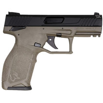 Taurus 1-2TX22141O 2TX Full Size Frame 22 LR 22+1 4.60" Matte Black Threaded Barrel, Black Anodized Serrated Slide, OD Green Polymer Frame w/Picatinny Rail, Textured Grip