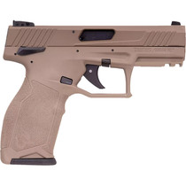 Taurus 1-2TX22141F 2TX Full Size Frame 22 LR 22+1 4.60" Matte Black Threaded Barrel, Black Anodized Serrated Slide, Flat Dark Earth Polymer Frame w/Picatinny Rail, Textured Grip