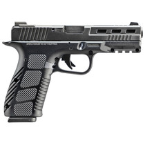 Rock Island 57124 STK100 9mm Luger 17+1 4" Black PVD Ported/Serrated Slide, Black Anodized Frame