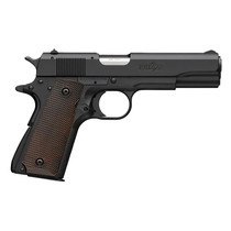 Browning 051063490 1911 A1 Full Size Frame 22 LR 10+1 4.25" Stainless Steel Barrel, Matte Black Serrated Slide, Matte Black Polymer Frame, Brown Composite Grip