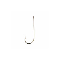 Eagle Claw 214F-4 Aberdeen Light Wire Non-Offset Fishing Hook 50 Piece (Bronze)