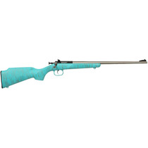 Crickett KSA2446 Gen2 Youth 22 LR 1rd 16.13" Stainless Single Shot Barrel, Stainless Steel Receiver, Blue w/Gold Webbing Fixed Synthetic Stock