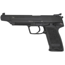 HK 81000368 USP V1 Elite 45 ACP 10+1 6.02" Stainless Stainless Steel Barrel, Black Long/Serrated Steel Slide, Black Polymer Frame, Black Polymer Grip