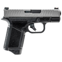 Gforce Arms GF932512BN Rapture Sub-Compact Frame 9mm Luger 12+1 3.25" Black Steel Barrel, Nickel Steel Optic Cut/Serrated Slide, Black Cerakote Polymer Frame, Shield RMSc/RMR Footprint