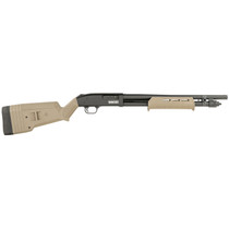 Mossberg 51608 590S Compact 12 Gauge Pump 3" 9+1 18.50" Drilled & Tapped Receiver, Synthetic Stock