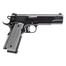 Alpha Foxtrot AA27X4ENA-XQBK08-WBS AF1911 Full Size 45 ACP 8+1 5" Stainless Bull Barrel, Black QPQ Stainless Steel Serrated Slide, Black QPQ Stainless Steel Serrated Frame w/Beavertail G10 Grip