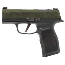 Sig Sauer 3659GXR3P P365 Micro Compact Frame 9mm Luger 10+1 3.10" Stainless Steel Optic Ready/Serrated Slide, Alloy Frame w/Accessory Rail, RMSc Footprint, Right Hand