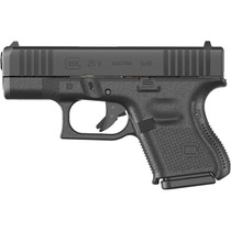 Glock UV2650201 G26 V Sub-Compact, 9mm Luger 10+1 3.43" Black GMB Barrel, Black Steel Serrated Slide, Black Polymer Frame, Ambidextrous