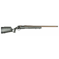 Christensen Arms 8010200601 Mesa Long Range 6.5 Creedmoor 4+1 16.25" Burnt Bronze Cerakote Threaded Barrel & Steel Drilled & Tapped Receiver, Green w/Black/Tan Webbing Adj Cheek Riser Polymer Stock