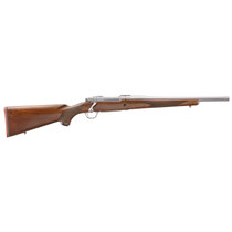 Ruger 67107 Hawkeye Hunter 358 Win 4+1 16.60" Satin Threaded Barrel, Satin Stainless Steel Receiver w/Integral Scope Mount, American Walnut Fixed Stock, Right Hand