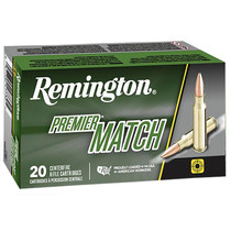 Remington Ammunition 21485 Premier Match 308Win 168gr Sierra MatchKing BTHP 20 Per Box/10 Case