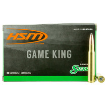 HSM 30843N Game King 308 Win 180 gr Sierra GameKing Spitzer Boat Tail 20 Per Box/ 25 Case