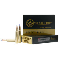 Weatherby B416350TTSX Select Plus 416WthbyMag 350gr Barnes Tipped TSX Lead Free 20 Per Box/10 Case