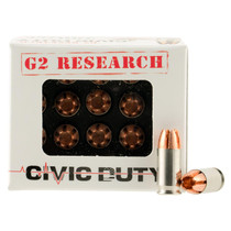 G2 Research G00621 Civic Duty 380ACP 64gr Copper Expansion Projectile 20 Per Box/25 Case